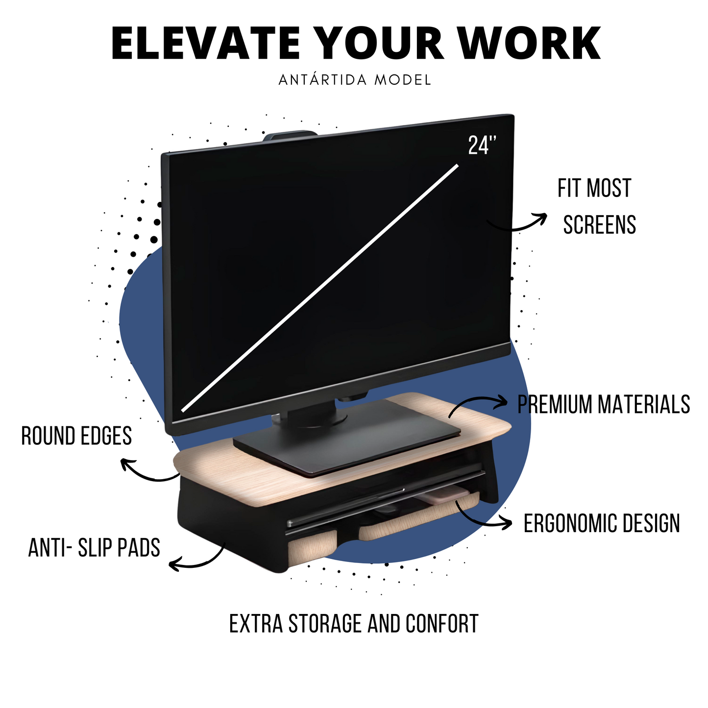 Soporte de Monitor Antártida - Pequeño