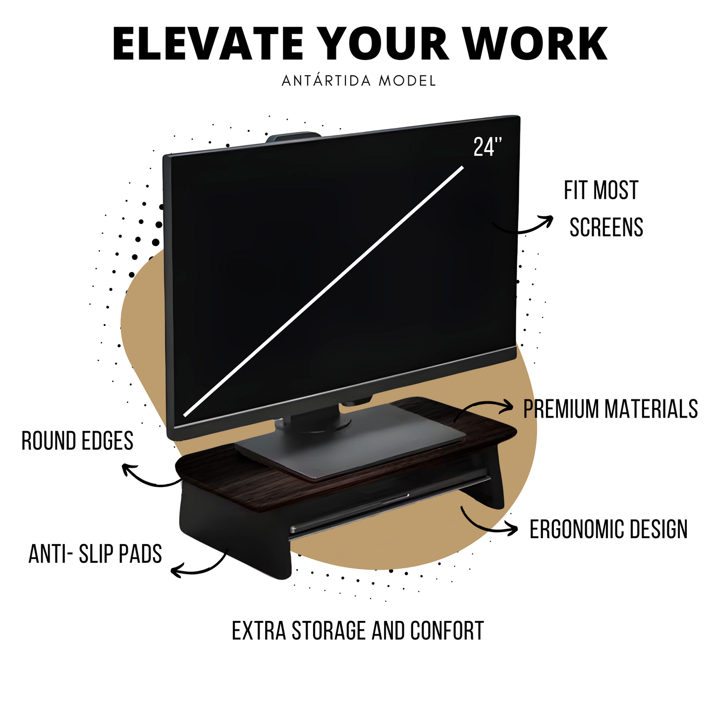 Soporte de Monitor Antártida - Pequeño